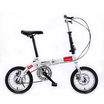 14-дюймовый складной велосипед для мужчин и женщин, ультралегкий портативный велосипед для взрослых, детей, студентов с регулируемой скоростью вращения