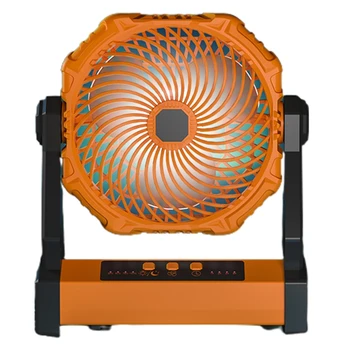 3-скоростной вентилятор для кемпинга, вентилятор для палатки для кемпинга со светодиодным фонарем, подвесной крюк, вентилятор для кемпинга 10000 мАч, перезаряжаемый настольный вентилятор N2UB