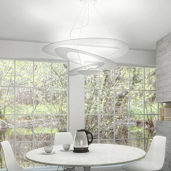 Итальянская люстра для гостиной в скандинавском креативном минималистичном стиле, столовая, спальня, кабинет, гостиничный арт, лампы Ufo для гостиной