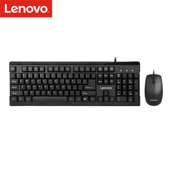 Lenovo MK618 Проводная клавиатура мышь Комбинированная Эргономичная настольная полноразмерная USB мышь Клавиатура с цифровой клавиатурой Оптическая мышь с разрешением 1000 точек на дюйм