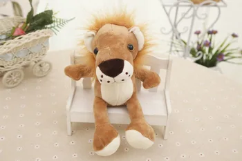 маленькая милая мягкая игрушка-лев плюшевая кукла-лев подарок на день рождения около 18 см