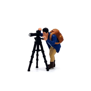 A2170 HO Камера Street View Master Со штативом для съемки фигурной сцены, соответствующая модели, подарочная мини-кукла для фанатов, креативные игрушки в масштабе 1: 87