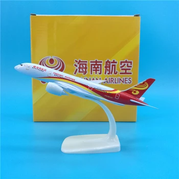 18 см модель самолета из сплава Hainan Airlines B787, украшение для коллекции сувениров, игрушка для показа