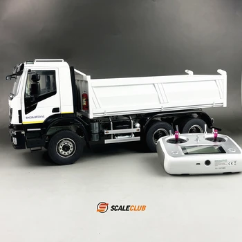 Модель Scaleclub 1/14 Цельнометаллическая Для Гидравлического Самосвала Iveco 6x6 RTR Для Игры За Tamiya Rc Truck Trailer Tipper Для Scania Man