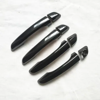 Для hyundai solaris 2017 2018 2019 аксессуары accesorios дверная ручка накладка на ручки крышки пластик Имитация углеродного волокна