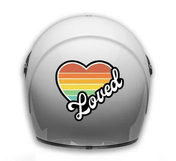 Наклейка на мотоциклетный шлем / наклейка / съемная наклейка / Любимый / love / heart