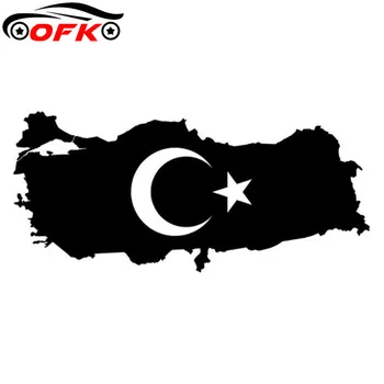 Наклейки для автомобиля, наклейки для мотоциклов, 3D карта Турции, флаг страны, декоративные Аксессуары, креативный ПВХ.