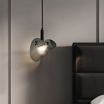 Современная простая прикроватная лампа для спальни, люстра для ресторана в скандинавском стиле, роскошная лампа для фона на крыльце гостиной