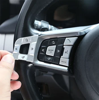 Наклейка на кнопку рулевого колеса автомобиля из алюминиевого сплава, Накладка для Jaguar XE XEL XF XFL F-PACE E-PACE F-TYPE, Аксессуары для интерьера