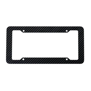Матовые черные рамки для номерных знаков, передние и задние автомобильные накладки для мужчин и женщин, Пластиковая рамка для крепления заднего номерного знака
