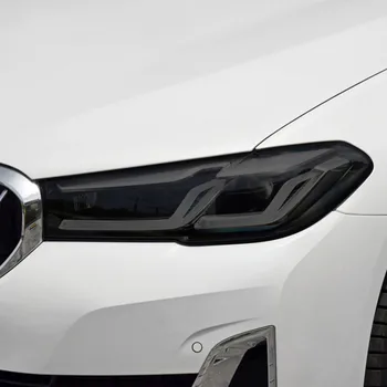 Для BMW 5 Серии Facelift G30 G31 2020 2021 Оттенок Автомобильных Фар Дымчато-Черный Защитная Пленка Прозрачная Наклейка Из ТПУ Аксессуары