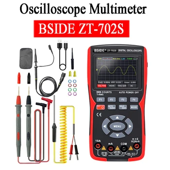 BSIDE ZT-702S 2в1 Цифровой Осциллограф-Мультиметр С частотой дискретизации в реальном времени 48MSa/S True RMS 1000V Профессиональный тестер