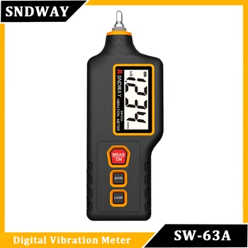 Измеритель вибрации SNDWAY SW-63A с Памятью Цифровой Виброметр Анализатор Вибрации Измерительный Прибор Профессиональный Тестер Вибраций