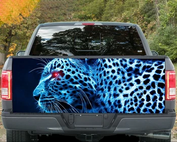 свирепый леопардовый зверь наклейка на автомобиль модификация заднего хвоста грузовика на заказ подходит для внедорожника наклейка на упаковку грузовика термоаппликация