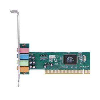 PCI-E PCI for Express 4.1-Канальная 3D Аудио 5-Канальная Цифровая Звуковая карта 4.1 Твердотельные Конденсаторы Плата расширения чипсета CMI8738