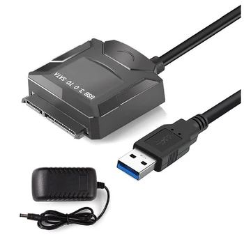Кабель-адаптер Sata USB 3.0-конвертер Sata 2,5 / 3,5-дюймовый жесткий диск для жесткого диска SSD USB3.0-кабель Sata