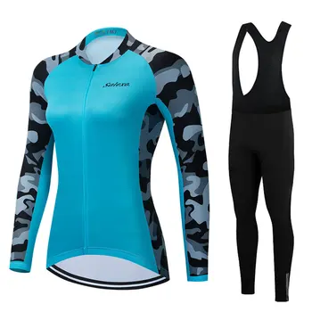 2023 Модный женский комплект трикотажных изделий для велоспорта, весна-осень, Велосипедная одежда MTB с длинным рукавом, Велосипедная одежда Ropa Ciclismo, Велосипедная одежда