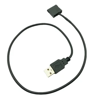 Кабель питания SATA-USB Адаптер USB 5V Штекер-15Pin SATA Женский Порт Источник Питания Для 2,5-дюймового Ноутбука SATA HDD 22AWG Черный 50 см