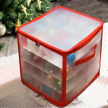 Коробка для хранения безделушек, Органайзер для хранения рождественских шаров, Органайзер для украшений на Рождественскую елку, Разделитель для хранения безделушек, Ящик для хранения игрушек