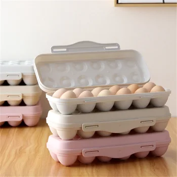 Переносная коробка для яиц на 12 сеток, Ударопрочный Пластиковый держатель для яиц, Ящик для хранения яиц в бытовом холодильнике