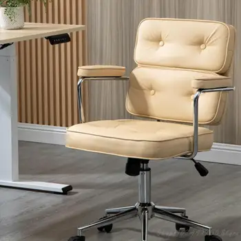 Компьютерное кресло, кресло для домашнего офиса, Удобное кресло для сидения, Спинка для спальни, спинка для рабочего стола, Подъемное кресло для обучения