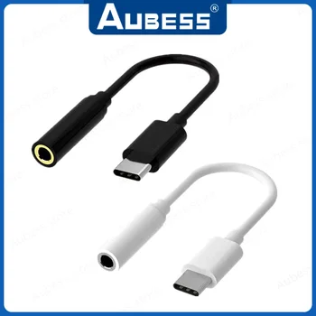Разъем для наушников Type C до 3,5 мм, кабель AUX USB C, адаптер для наушников Аудиокабель 3.5 Jack для Samsung Huawei Xiaomi Конвертеры