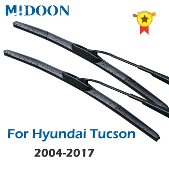 Гибридные Щетки Стеклоочистителя MIDOON для Hyundai Santa Fe Fit Hook Arms Модельного Года с 2000 по 2017 2001 2002 2003 2004 2005 2006 2007