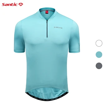 Майки Santic для велоспорта Мужская Велосипедная рубашка MTB Велосипедная одежда Удобная Дышащая