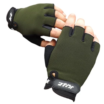 ГОРЯЧИЕ Велосипедные противоскользящие Мужские Женские перчатки на половину пальца, Дышащие противоударные спортивные перчатки, велосипедные перчатки